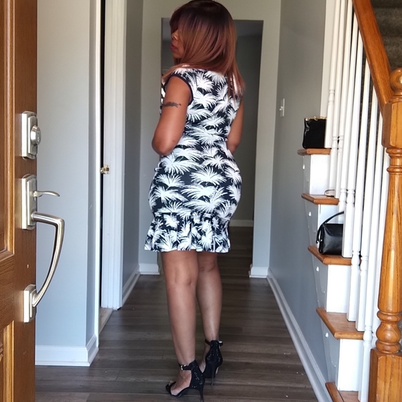 Rachel Roy Palm Tree Print Dress - Picture 7 of 14